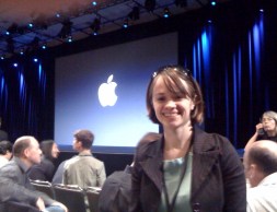 alexis Third row just before start of Apple Keynote. Apple employees + Alexis!