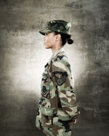 female soldier profile