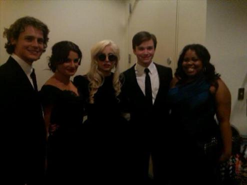 Lea Michelle, Lady Gaga & the Glee Cast at the HRC Dinner