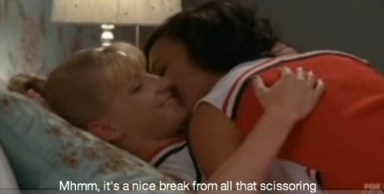 brittana-scissoring