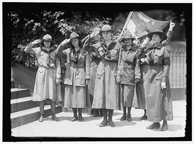saluting