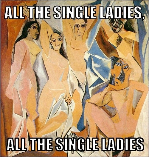 Pablo Picasso, “Les Demoiselles d’Avignon”/Beyonce, “Single Ladies