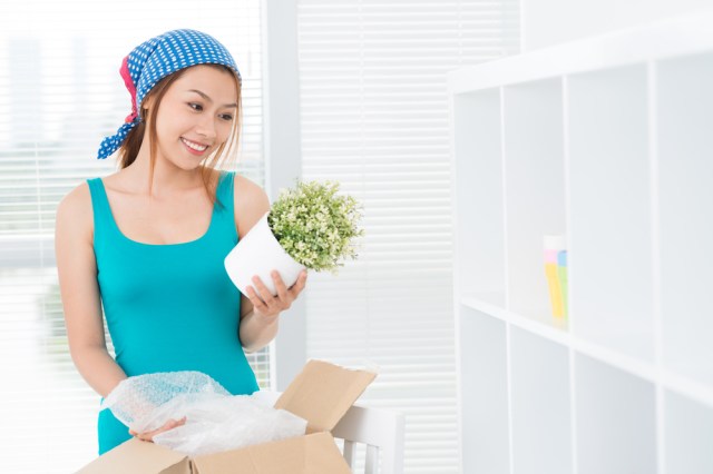 You, too, could look this happy if you stick to the moving schedule. via {Shutterstock}