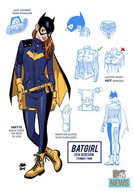 Batgirl's new costume complete with awesome Doc Martens via MTV