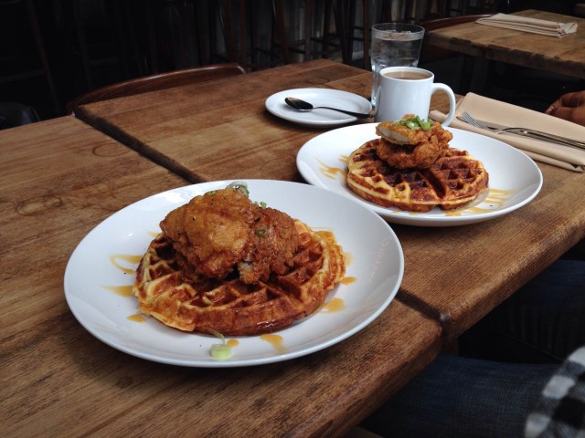 chicken and waffles YUM!!!!