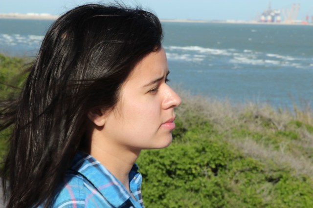 Kristene visits the park where she and Mollie were shot. Photo by Vivian Felten