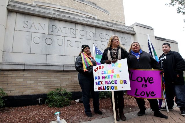 People came from all over Texas to support Kristene prior to a hearing related to her case in November.