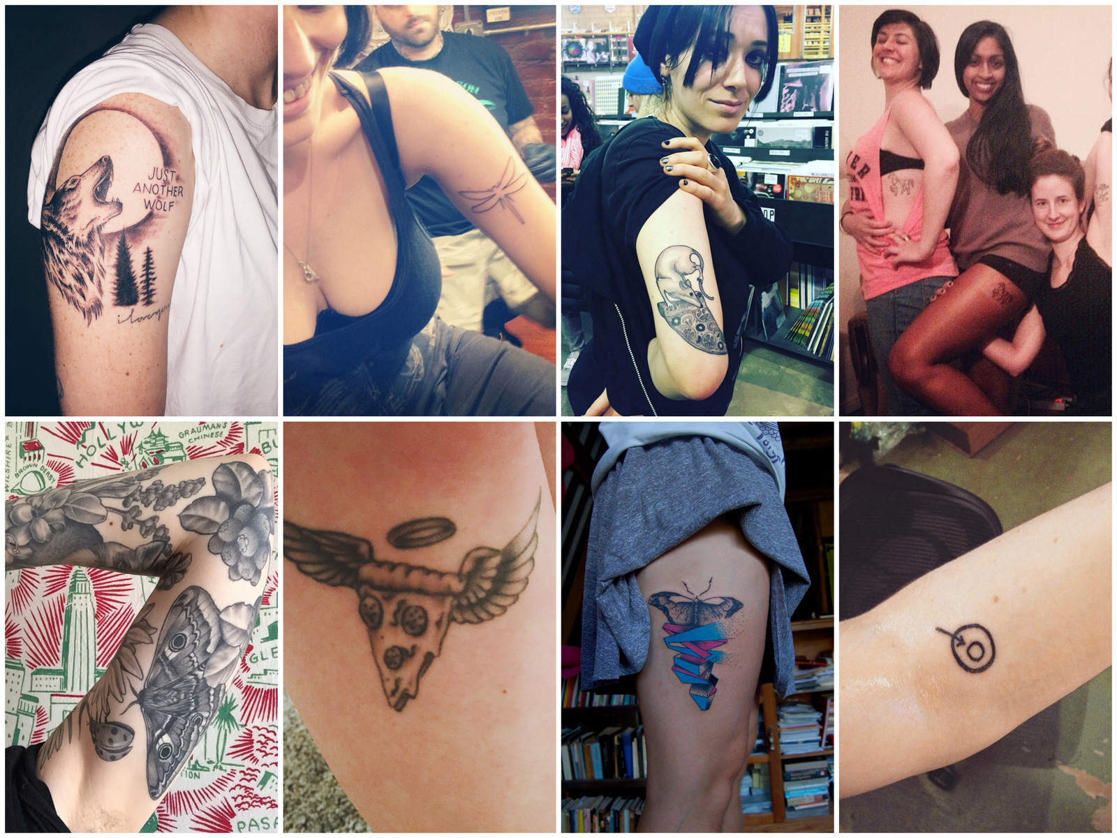 Top, L to R: Molly, Stef, Stef, Maree & frands. Bottom, L to R: Carolyn, Molly, Audrey, Stef