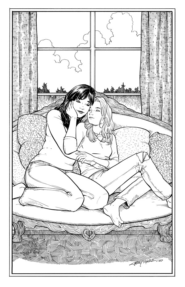 A post-SIP sketch by Terry Moore.