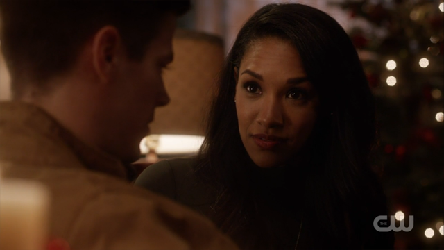 Iris looking at Barry