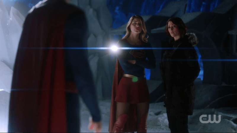 Alex and Kara stand strong next to each other in the fortress