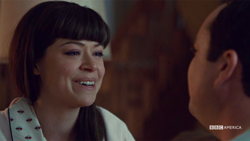 Alison smiles sadly while she sings to Donnie
