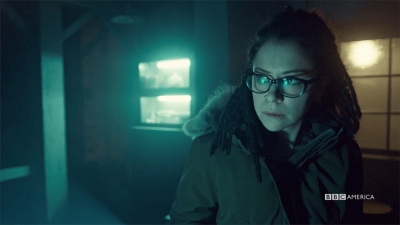Cosima lurks in the creepy.basement