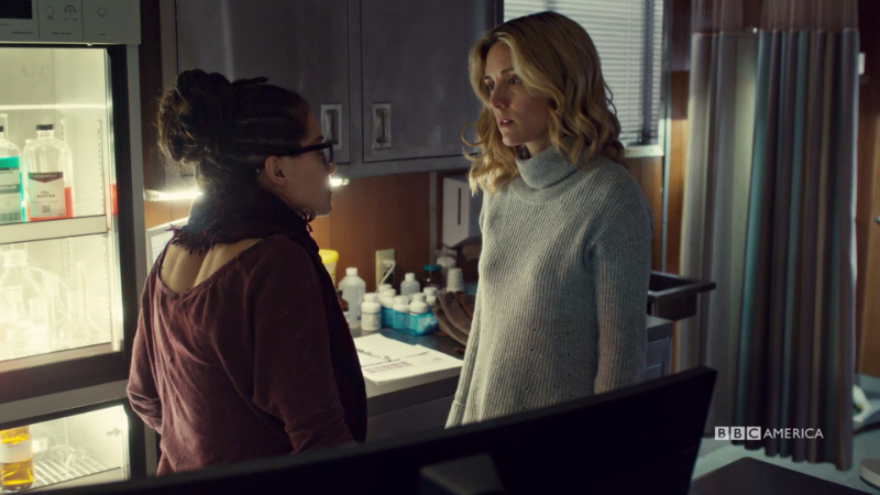 Cosima and Delphine are literally just standing there and I can't handle how beautiful they are