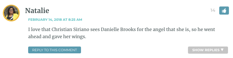 I love that Christian Siriano sees Danielle Brooks for the angel that she is, so he went ahead and gave her wings.