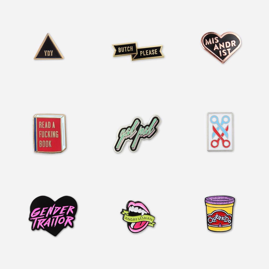 Autostraddle Enamel Pins