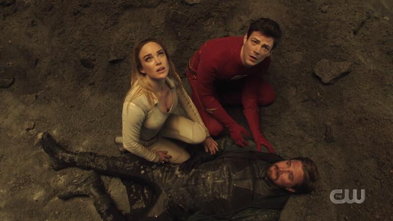 Sara and Barry look up