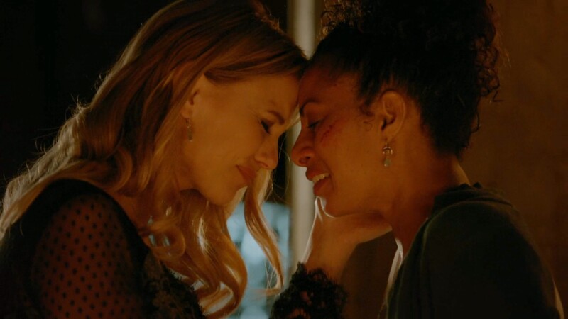 Freya and keelin touch foreheads