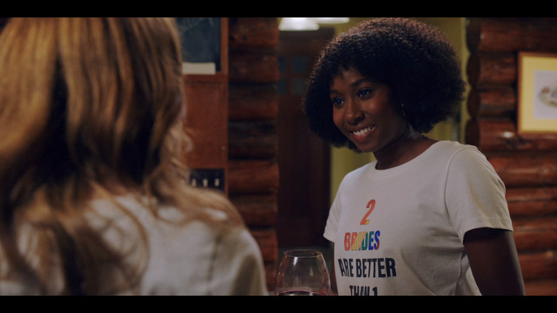 Mallory in a 2 brides are better than 2 shirt