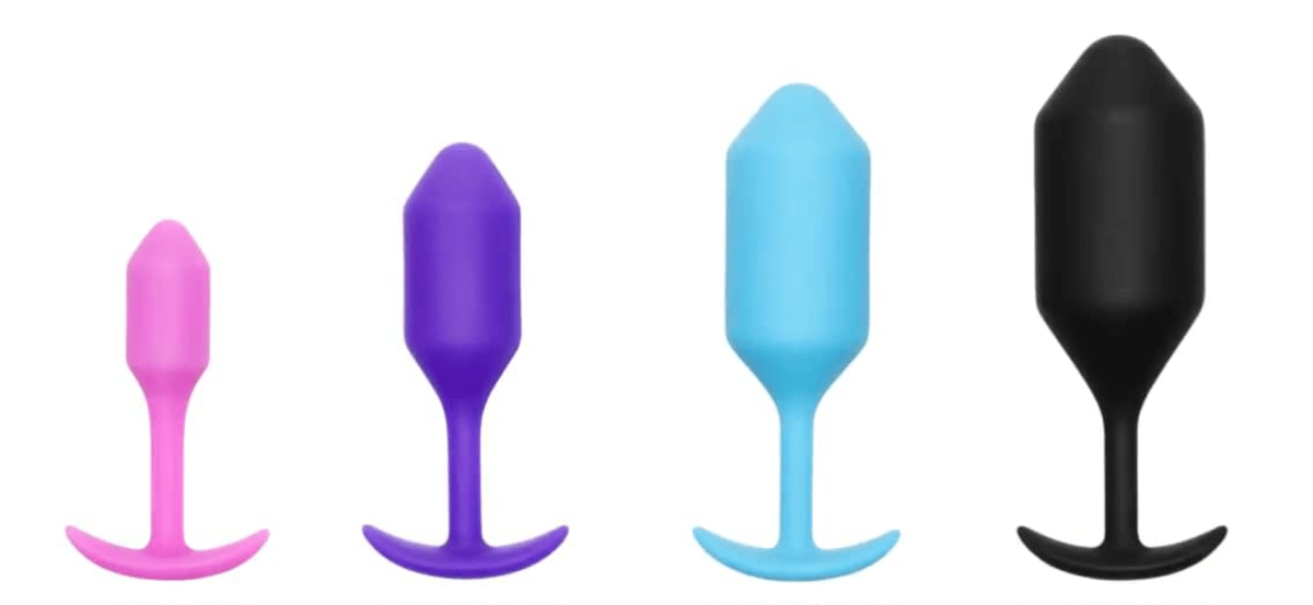 four of the snug plugs, small to large