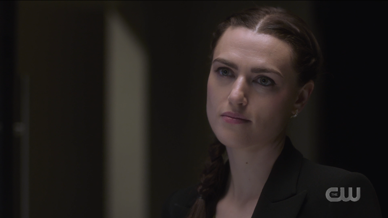 Lena looks determined.