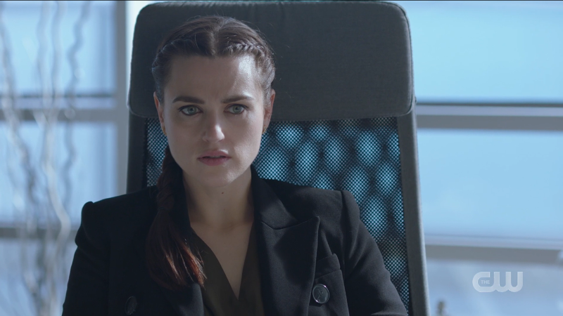 Lena glares at Lex.