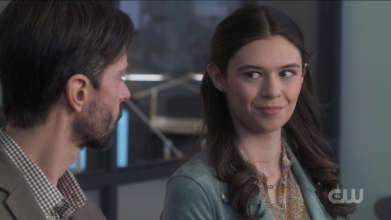 Nia smiles at Papa Zor-EL