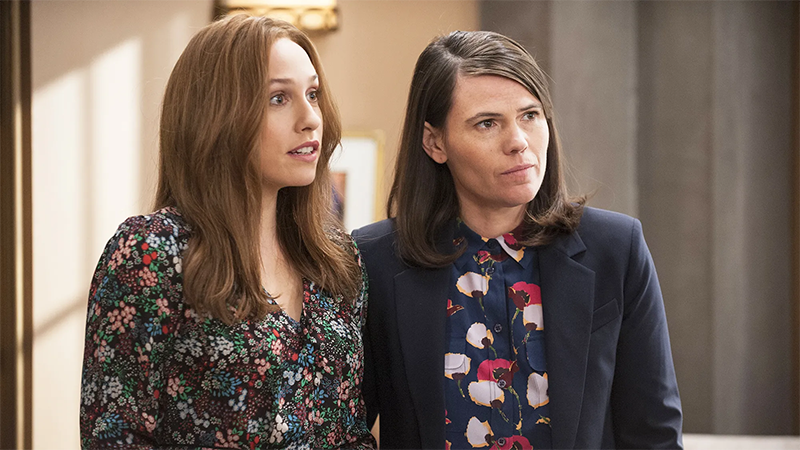 Catherine and Marjorie stand together in Veep