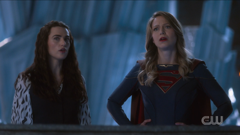 Lena and Kara listen attentively