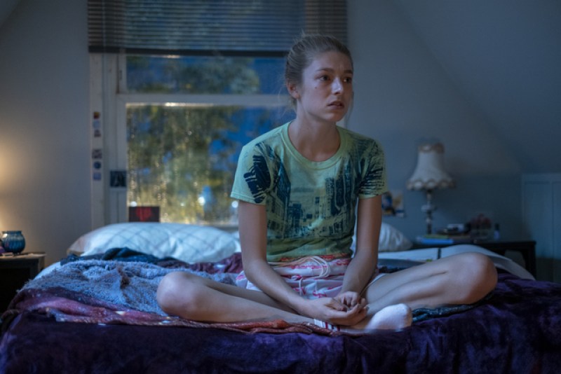 Jules on her bed in Euphoria
