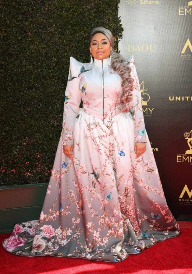 PASADENA, CA - APRIL 27: Actress Raven-Symone attends the 45th Annual Daytime Creative Arts Emmy Awards at the Pasadena Civic Auditorium on April 27, 2018 in Pasadena, California. (Photo by Paul Archuleta/FilmMagic)