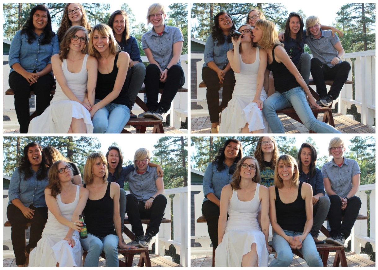 Four image collage of the 2014 Senior Staff