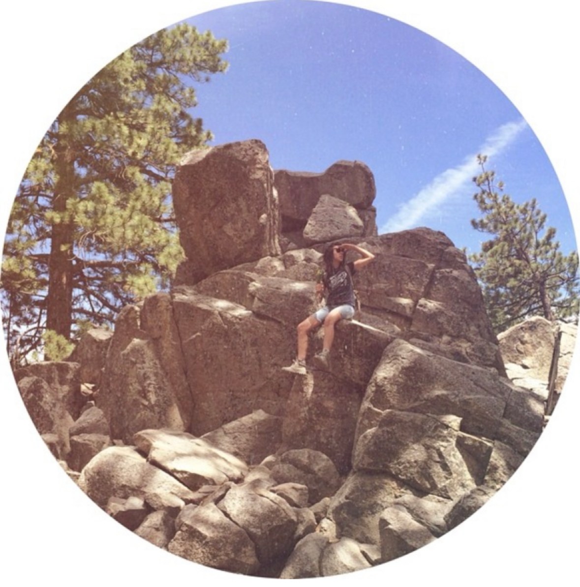 Alex on top of a rock formation