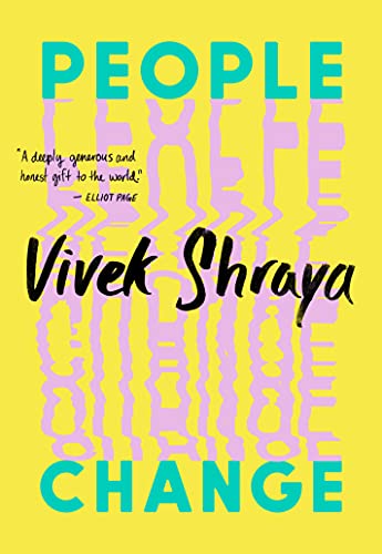 the title is set against the yellow background in bright green with the title rippling in pink text between the two larger green words
