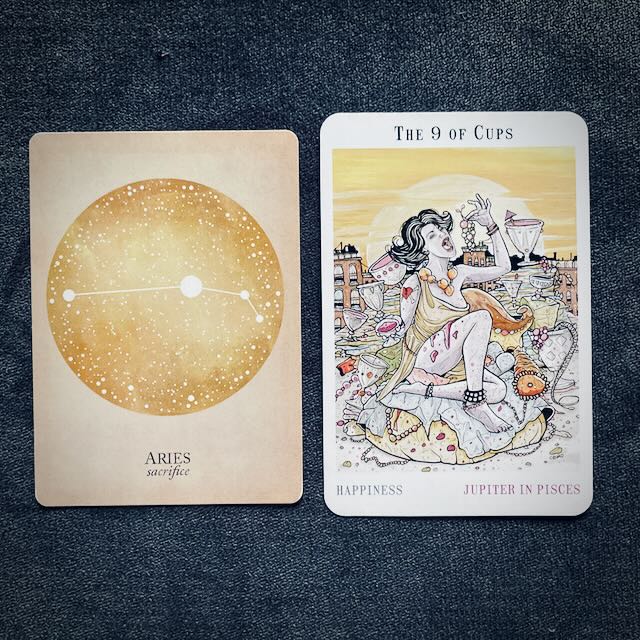 aries // the nine of cups