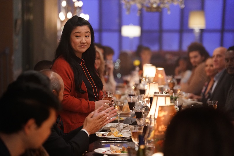 Alice stands up at Thanksgiving dinner and welcomes their dysfunctional families to the Coterie. 