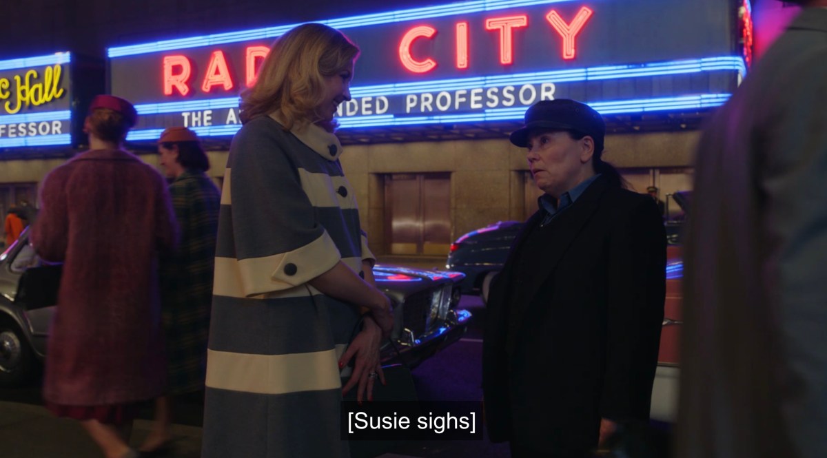 Susie and Hedy on the street