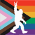 progress flag with a bigfoot on it